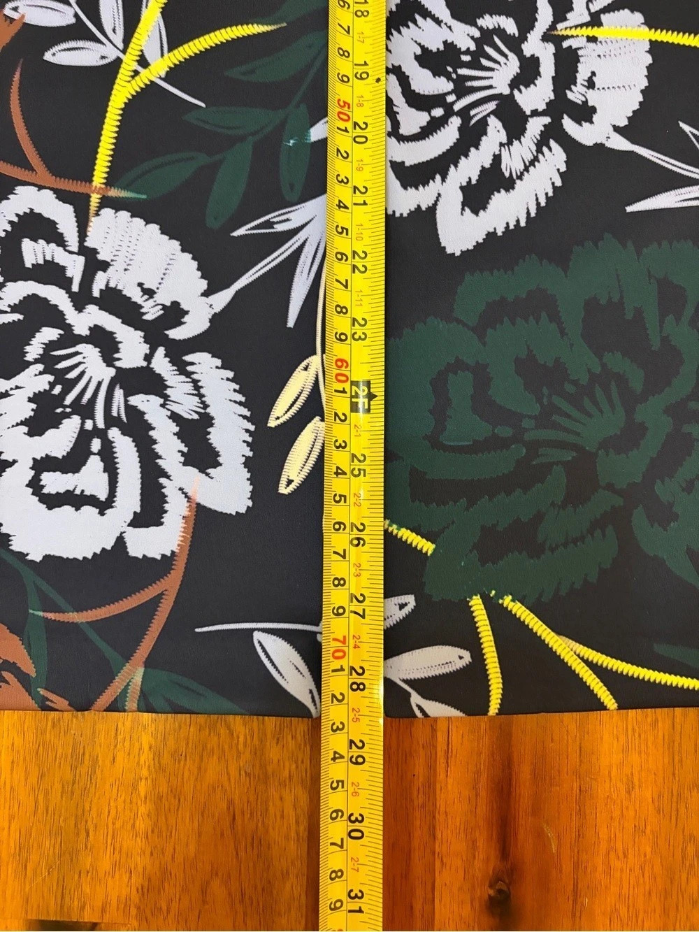 ELOQUII Floral Neoprene Scuba Pencil Skirt Black & Green Size 18 - Picture 4 of 6